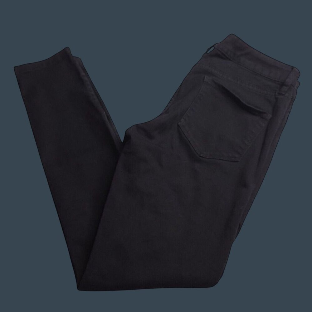 Club Monaco Black Skinny Ankle Jeans 0 Low Rise Ankle Zippers Stretch
